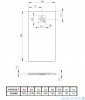 Radaway Kyntos F brodzik 110x90cm antracyt HKF11090-64